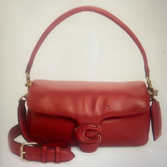 Coach Handbags - Coach Red Pillow Leather Crossbody Bag with magnetic snap flat closure, New!!